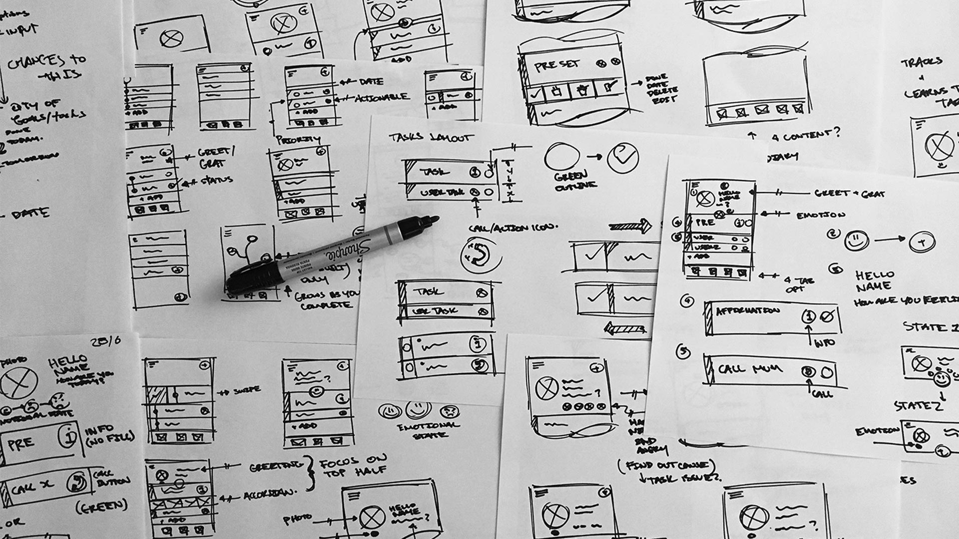 Paper-Wireframing-Sketches